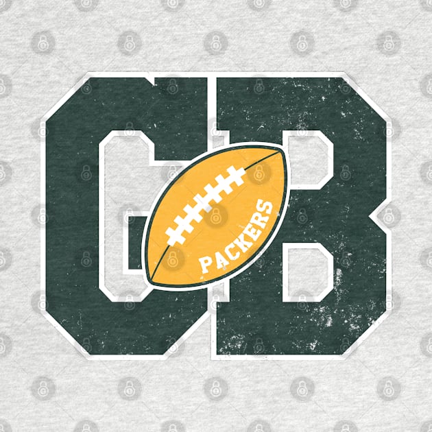 Big Bold Green Bay Packers Monogram by Rad Love